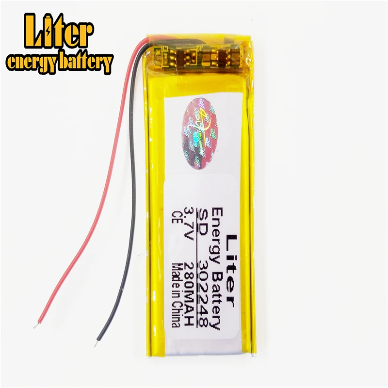 Литий полимерная аккумуляторная батарея 3 7 в 280 мАч 302248 литий ионная Lipo cells для MP3