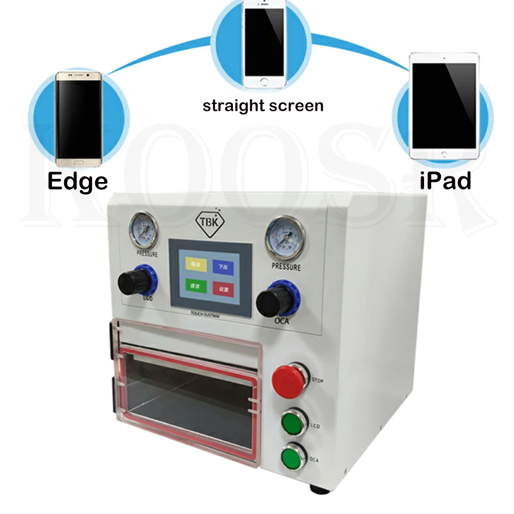 Устройство для ламинирования TBK 108P OCA 12 дюймовый вакуумный ламинатор iPhone samsung edge