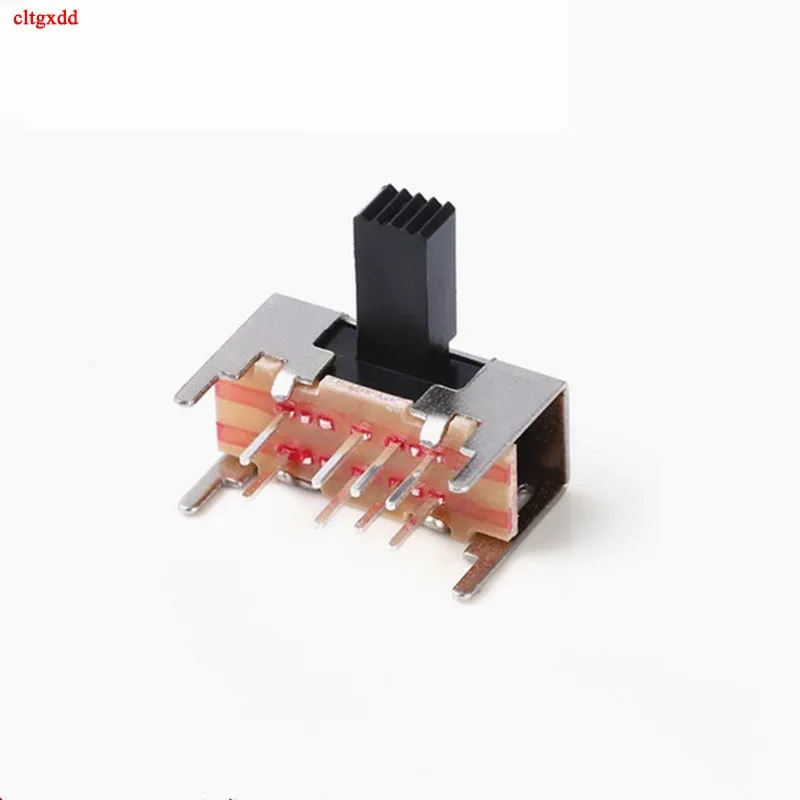 Панель PCB 8 Pin 3 положения 2P3T DP3T 100 шт. переключатель скольжения боковая ручка