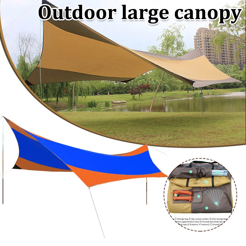 Outdoor Garden Camping Mat Set Durable Shade Awning Multifunctional Shade Cloth Awning For Outdoors Camping Toldos Para Exterior