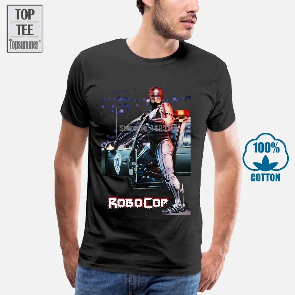 Robocop T-Shirt For Boys T-Shirts With Print Hot Sale Oversized T-Shirt Cotton Men T-Shirts Vintage T Shirt Printed Tshirt A0040