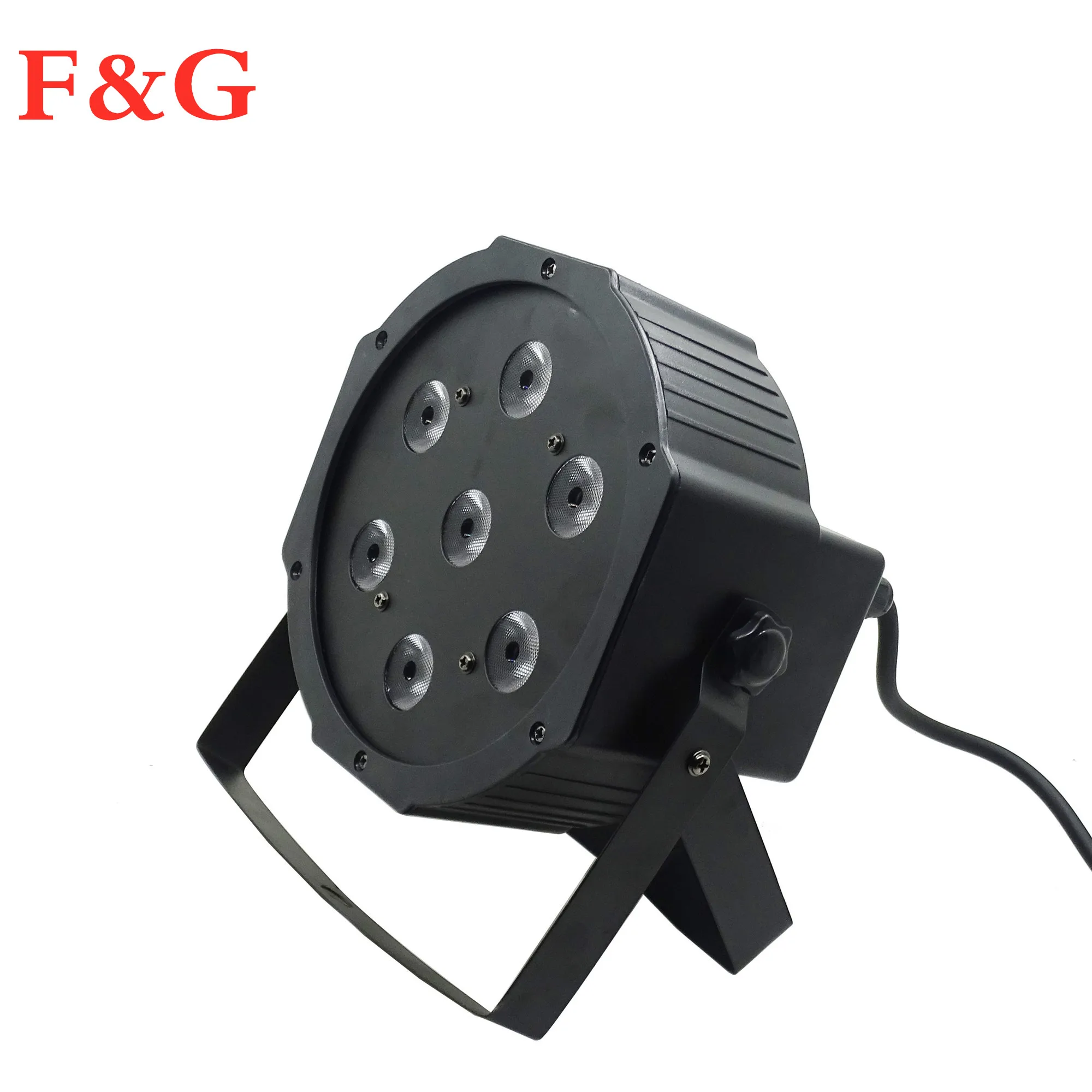 2019 LED Flat Par 7x12W RGBW DMX сценический светильник s деловой высокой мощности с