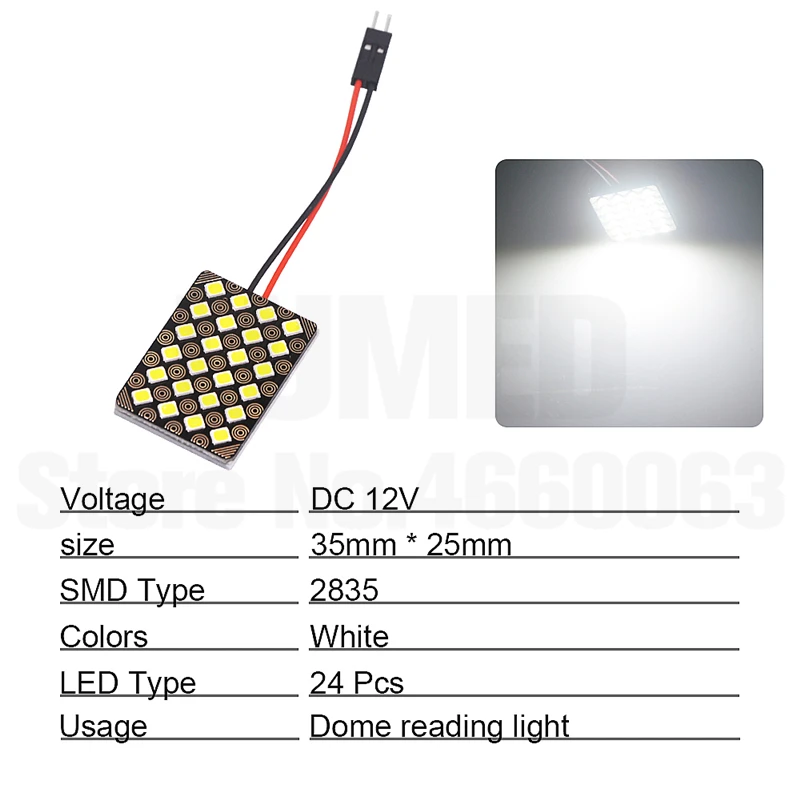 1х гирлянда T10 1210 SMD Автомобильный светодиодный панельный светильник для автомобиля, авто интерьерный светильник, купольная лампа для чтения, лампа BA9S DC 12V