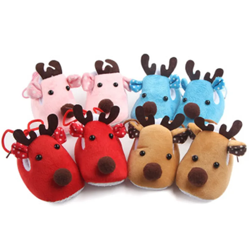 Обувь для малышей начинающих ходить семейный Рождественский подарок обувь с