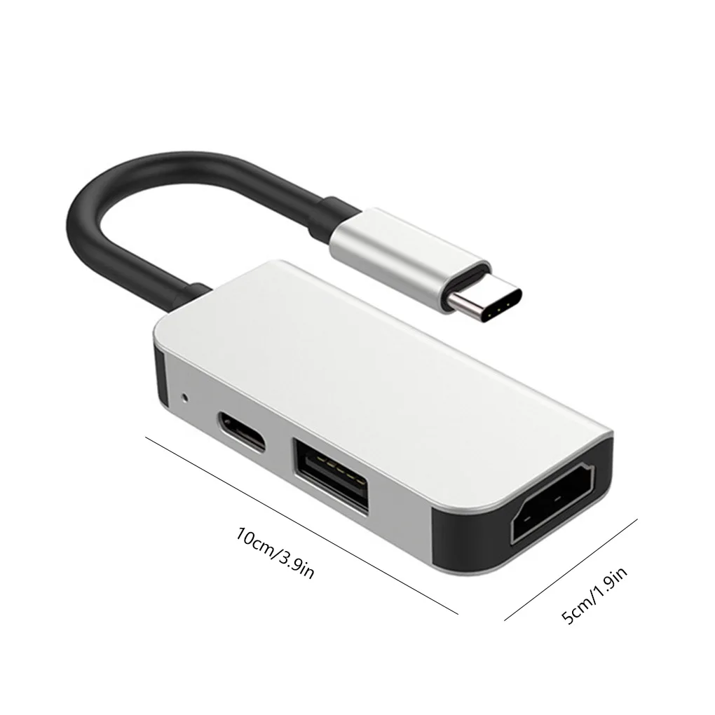 USB концентратор 3 в 1 с Type C на HD + адаптер|USB-хабы| |