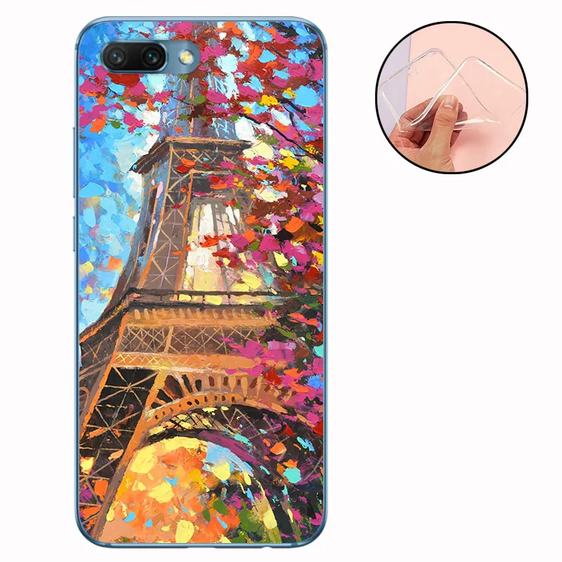 CROWNPRO Funda для huawei Honor 10 чехол s Силиконовый ТПУ для Honor10 5,8" мягкая задняя крышка прозрачный для huawei Honor 10 чехол для телефона TPU - Цвет: AFE