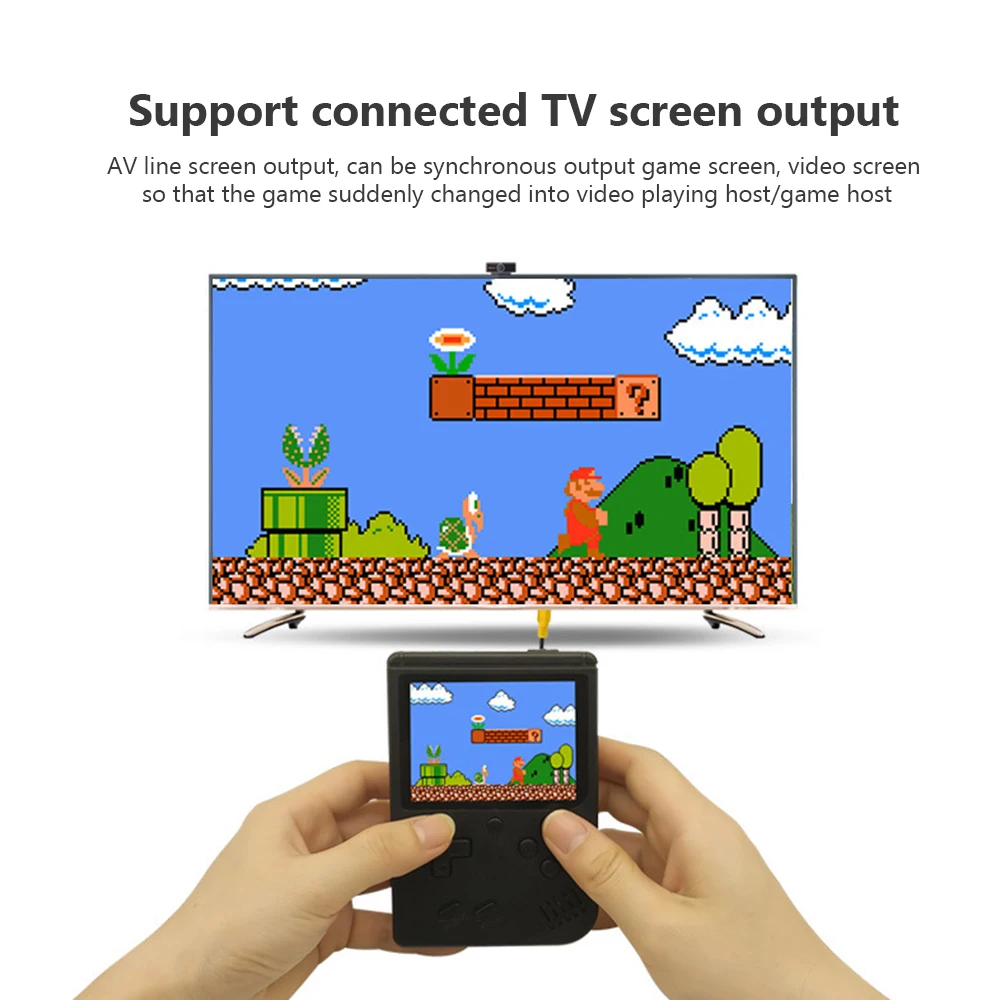Видео игра 8 бит ретро мини Карманный ручной игровой плеер встроенный 168