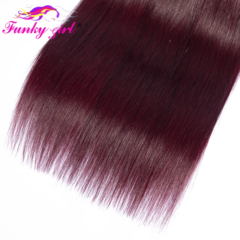 Funky Girl бразильские пучки прямых и волнистых волос не Реми наращивание T1B/30