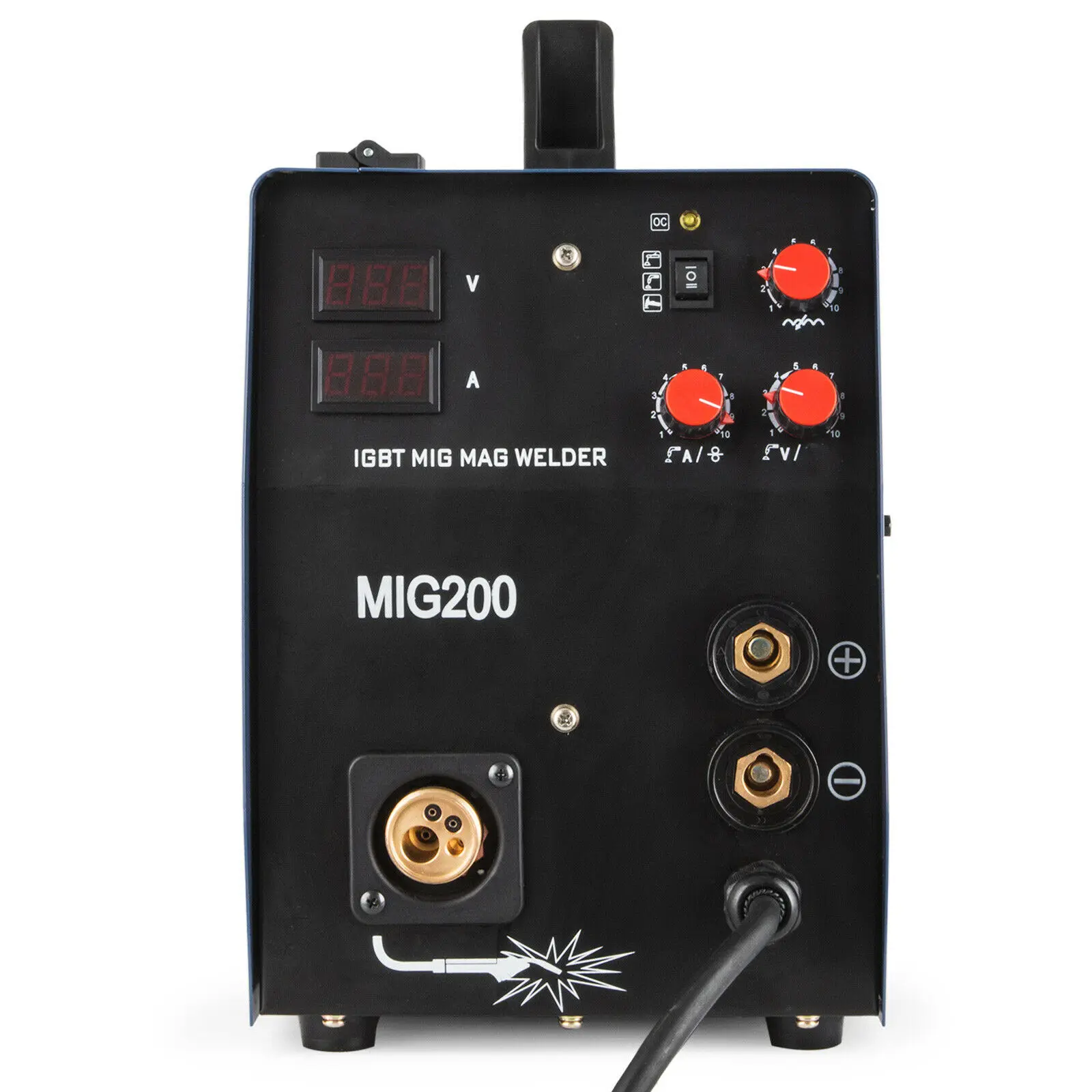 MIG200 Amp МиГ сварочный аппарат IGBT газ/Gasless 230 V 50 Гц Инвертер MIG MMA 3 в 1 автоматической