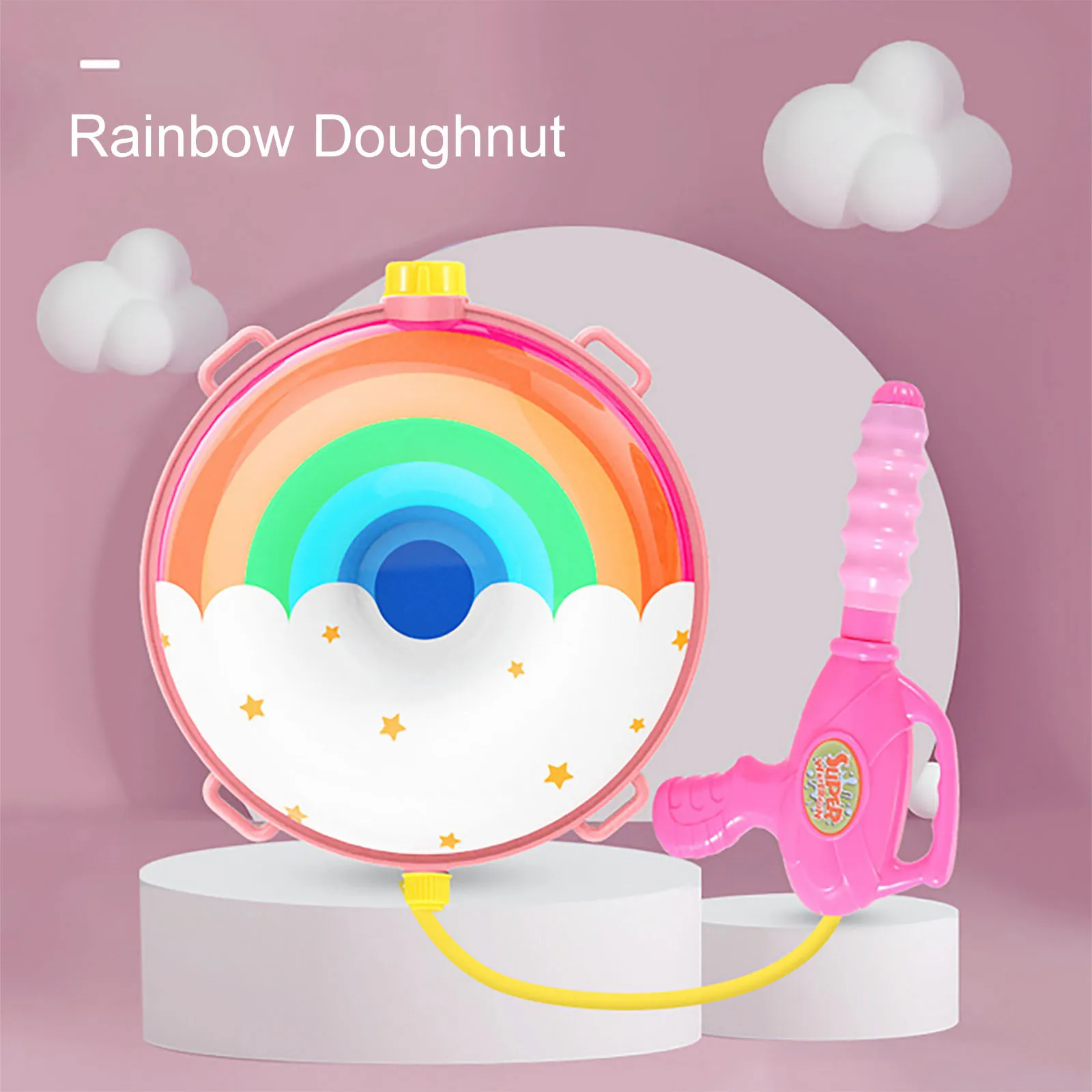 Пончики водяной пистолет рюкзак Водяные Пистолеты опрыскиватель для детей