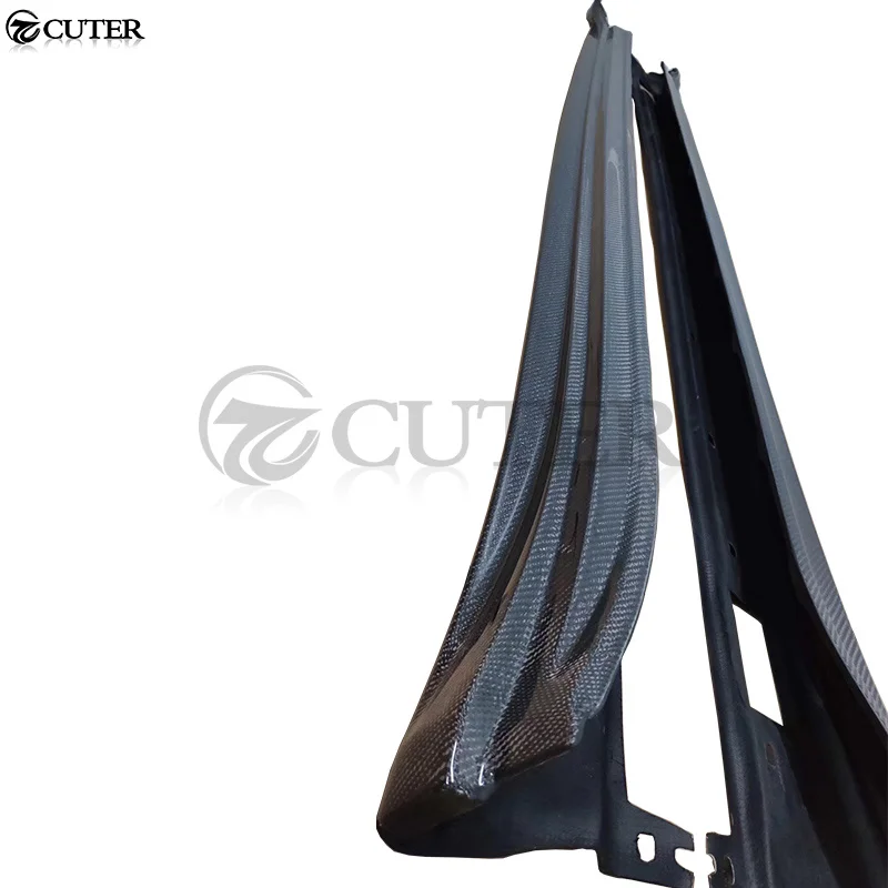 Новейшая 971 углеродная волоконная боковая юбка фартук для Porsche Panamera комплект