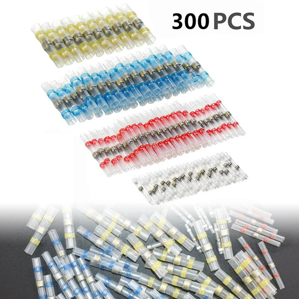 

Heat Heat Shrink Butt Wire Connectors Terminals Shrink Tube Wire 4 Size
