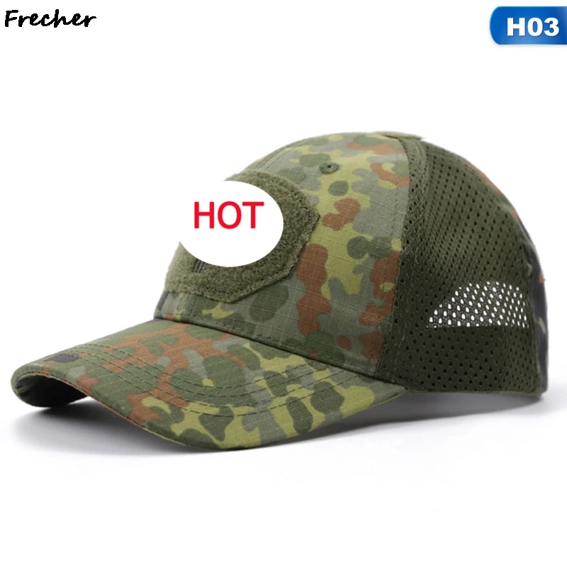2021 Череп Бейсболка Военная летняя Солнцезащитная шляпа камуфляжная военная