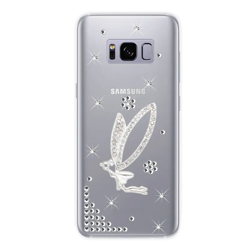 S8 S9 плюс S6 S7 край Блестящий горный хрусталь чехол для телефона samsung Galaxy S10E S10 Plus Note 8