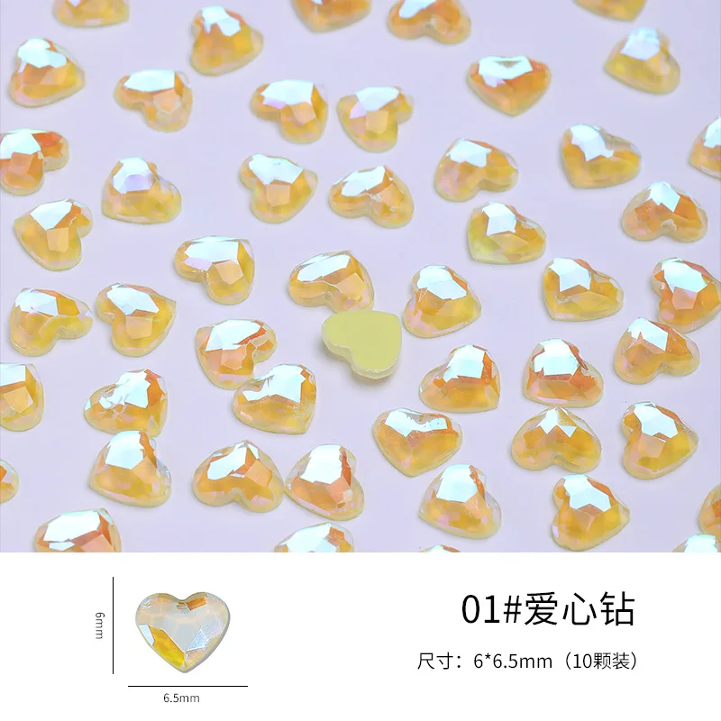 

3D Rhinestones Three-dimensional Crystal Aurora Love Nail Patch Nail Art Decorations Nail Gems Crystal Strass Accessories