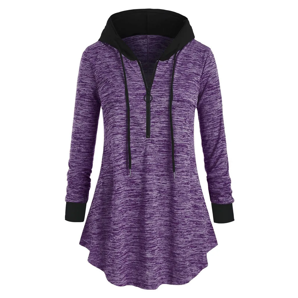 Женская толстовка с капюшоном и длинным рукавом из полиэстера | одежда