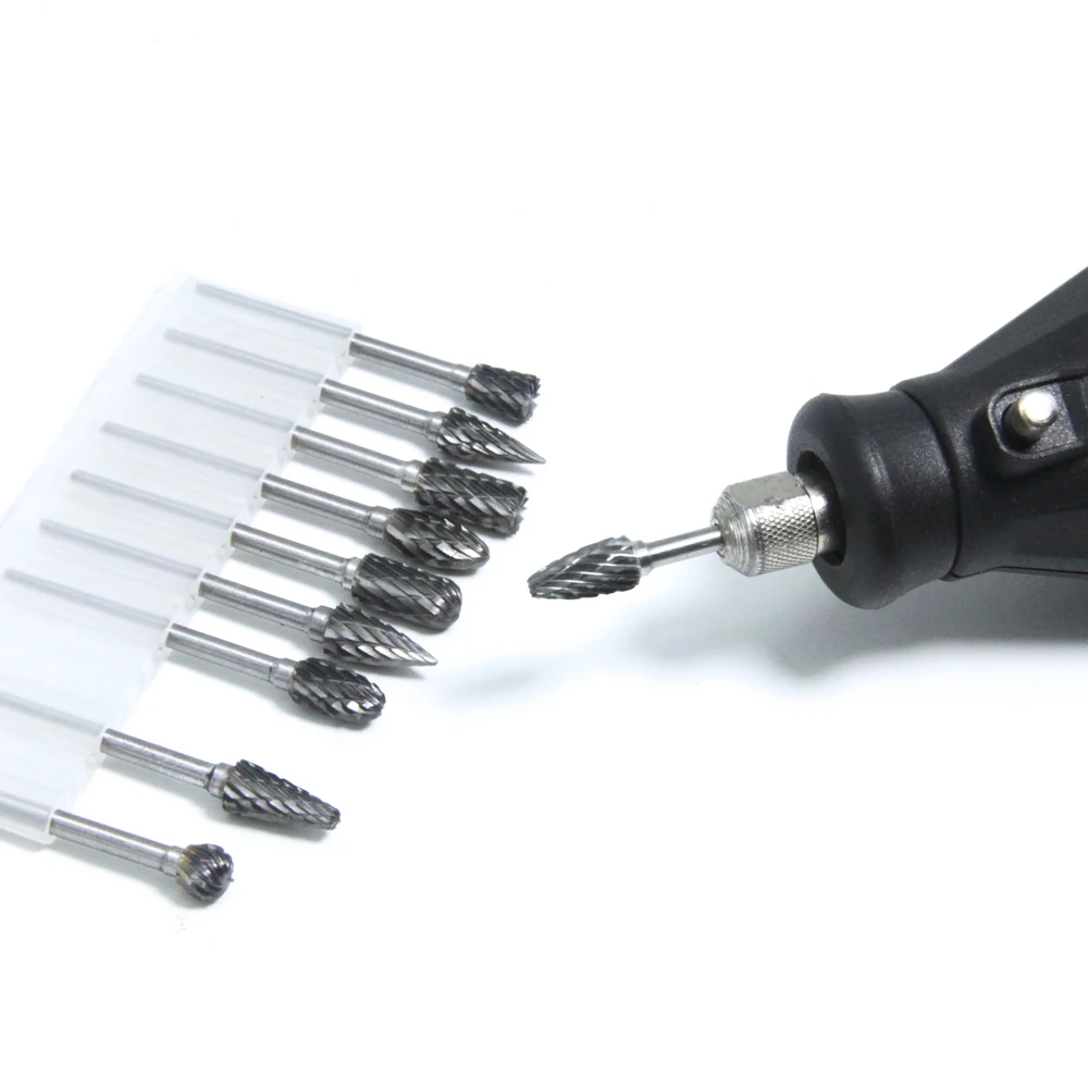 Набор фрез из карбида вольфрама комплект насадок для гравировки и резьбы