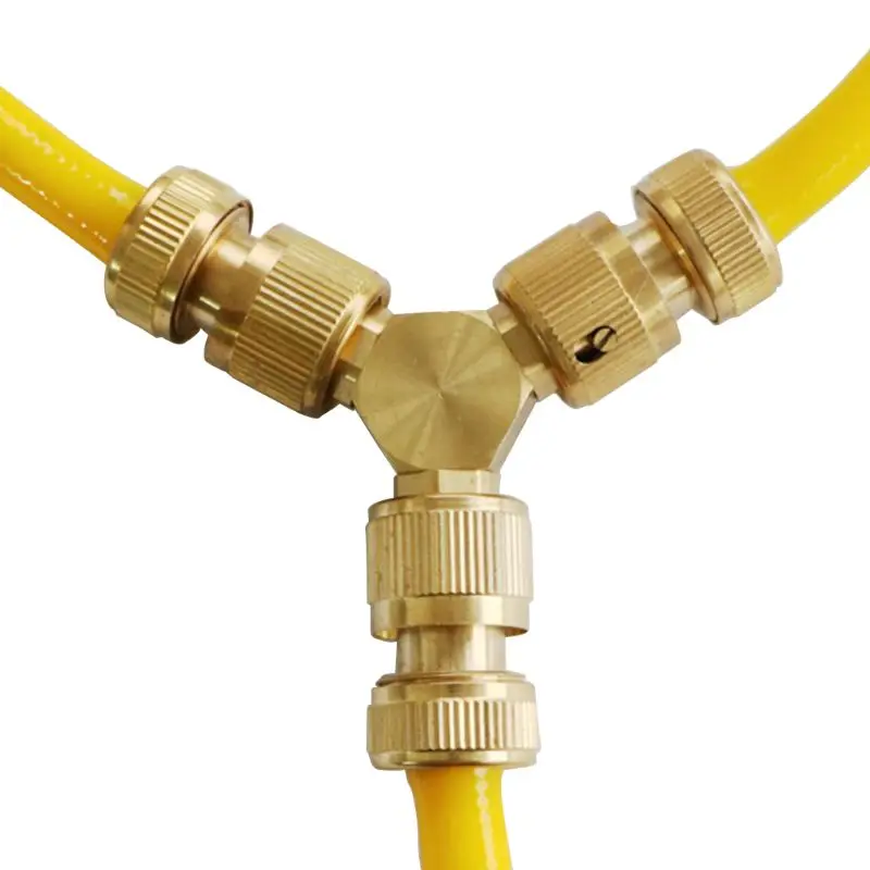 

Threaded Brass Garden Hose Tap Connector Garden Water Pipe Quick Connectors for Watering Irrigation System Tools