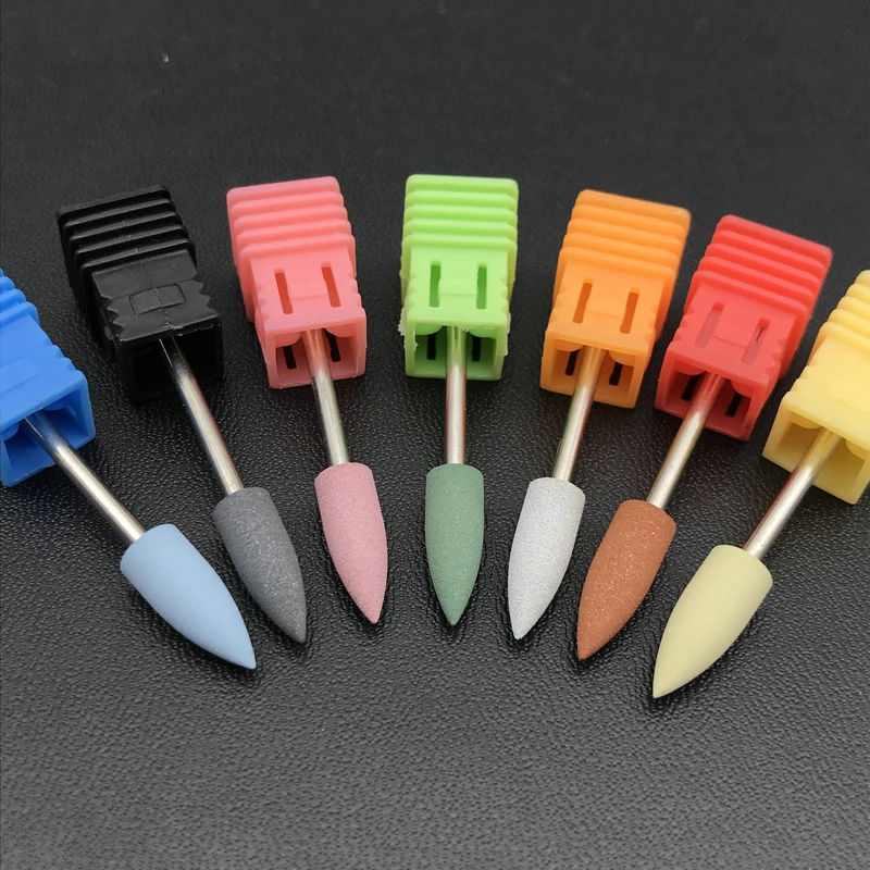 1 шт. силиконовой резины и сверлами для ногтей пилка полирования маникюра