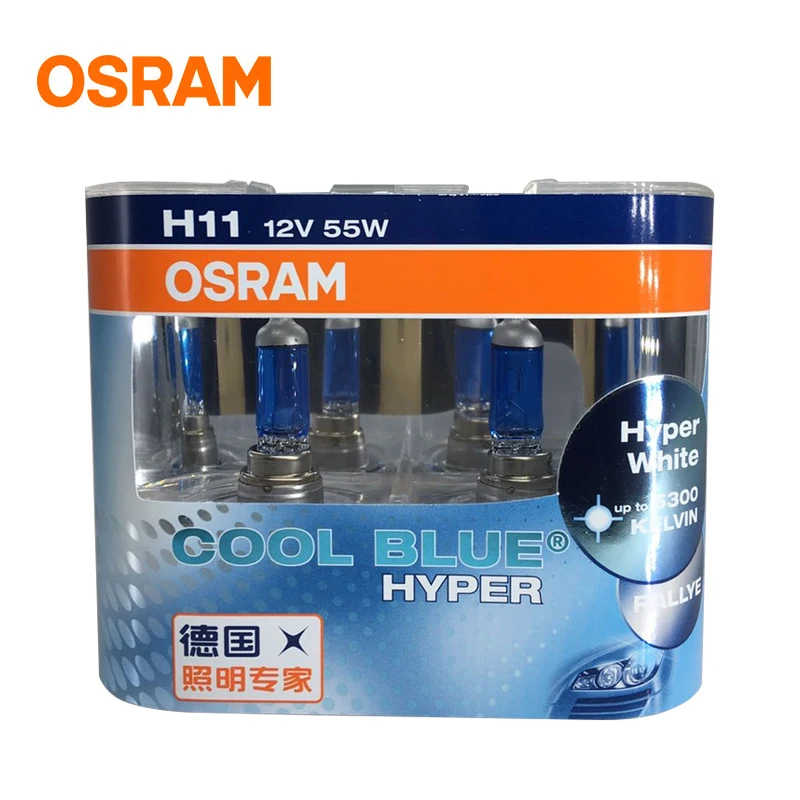 Osram автомобильный головной светильник H7 H1 H4 галогенный 5300K белый 12 В 55 Вт для Honda