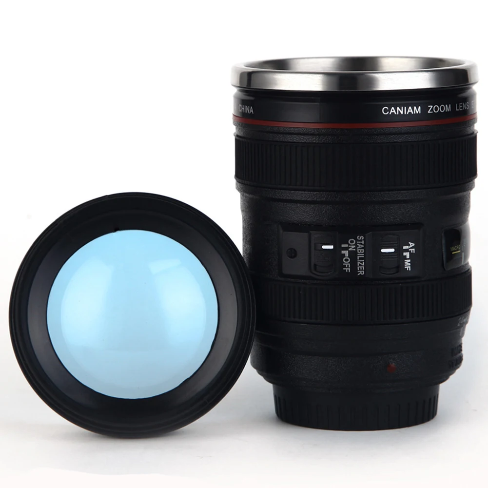 

1PC 400ML Fashion Cup Creative Coffee Mugs Cup Drinking Tea Cup Camera Lens Design Water Cup Travel Home Drinkware Mug