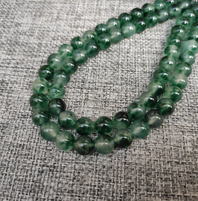 Natural White Green Chalcedony Stone Beads For Jewelry Findings Making Round Loose Beads4 6 8 10 12mm Diy Bracelet Accessories | Украшения