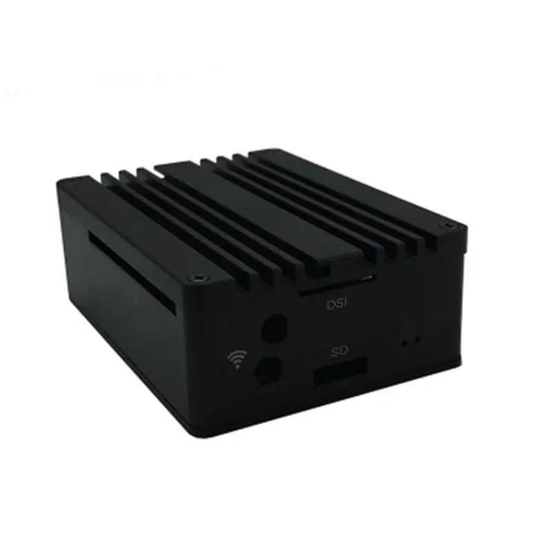 1Set Aluminum Case Metal Shell Black Enclosure for Raspberry Pi 3 Model B+/B Kit