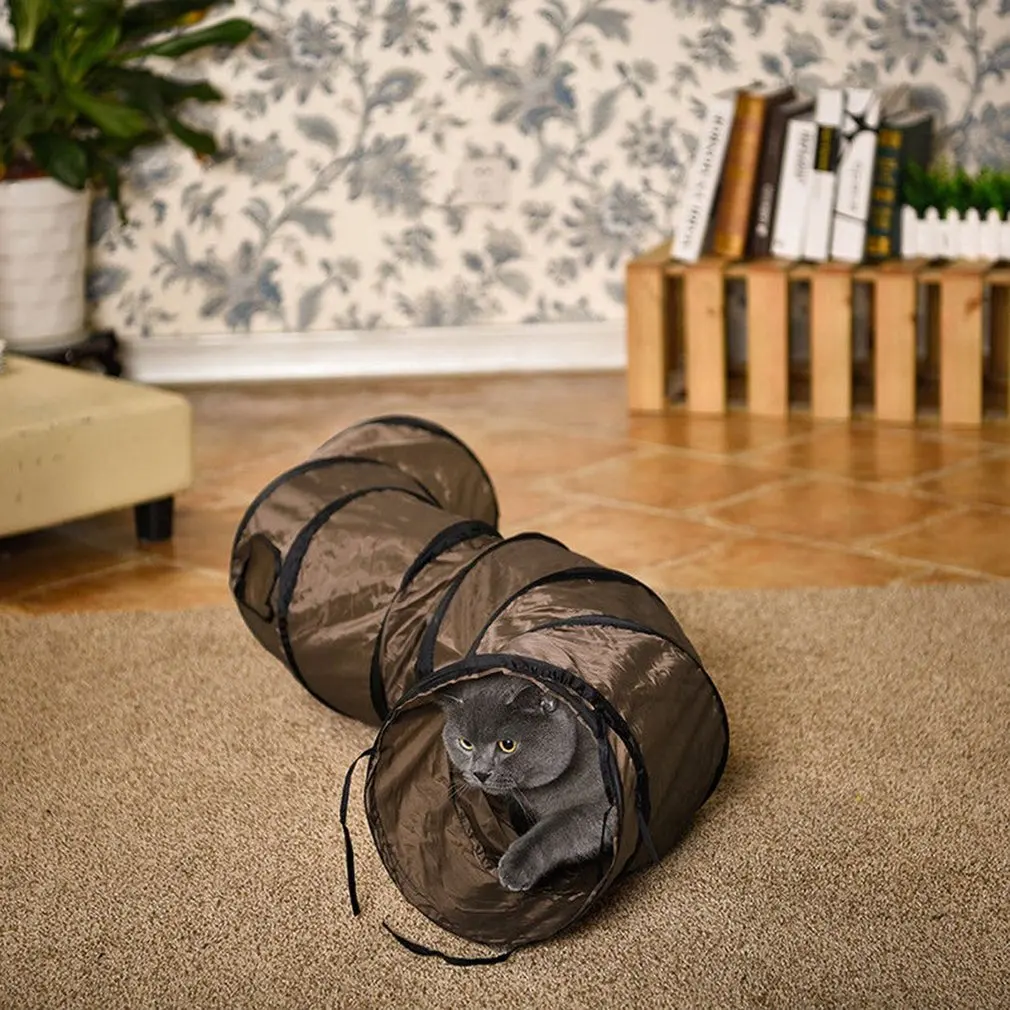 Принадлежности для домашних животных домашнее животное кошка игры туннель S