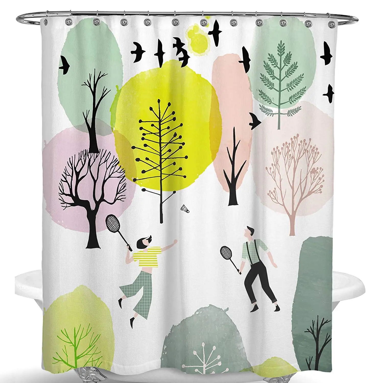 

Maple Forest Print Decoration Design Decor Shower Curtain