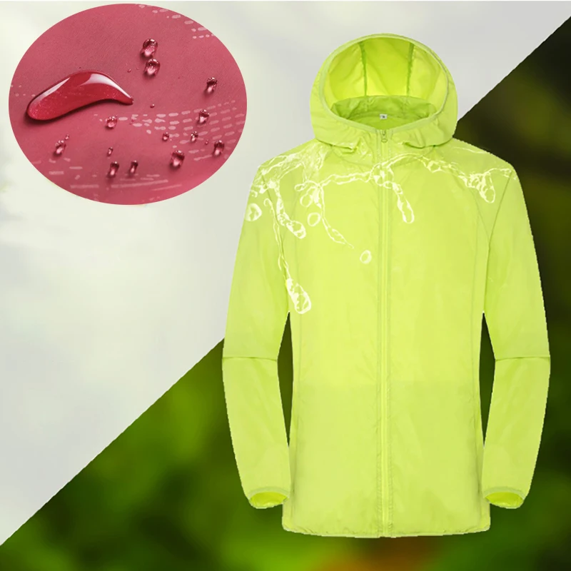 C2 Rain coat Camping Clothes Dry Suit Pants Waterproof Sun Water Protection Skin Windbreaker with Pocket Jacket Men/Women | Дом и сад