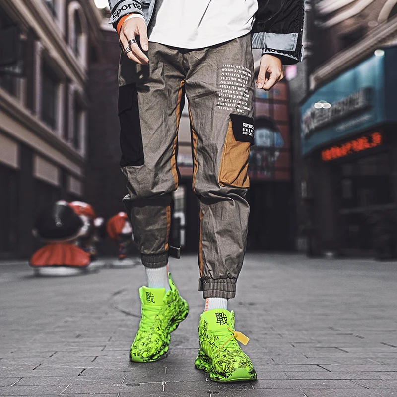 Bomkinta Fashion Men's Hip Hop Street Shoes Graffiti High Top Chunky Sneakers Autumn Summer Casual PU Boys Zapatos Hombre |