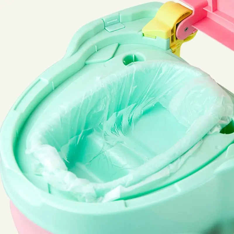 

5 Roll/50 Pcs Universal Potty Training Toilet Seat Bin Bags Travel Potty Liners 24BE