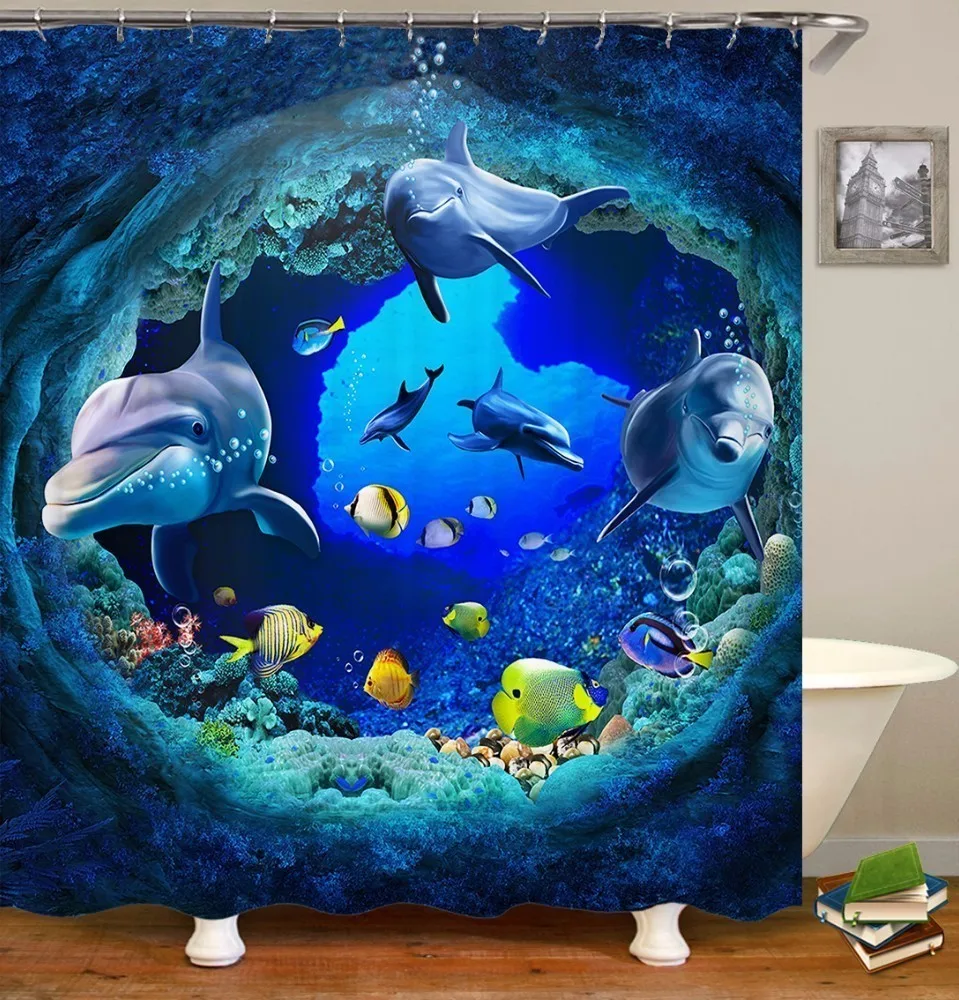 Лягушка Слон занавеска для душа Ванная комната ванной Douchegordijn Rideau De Douche Pascoa Cortina