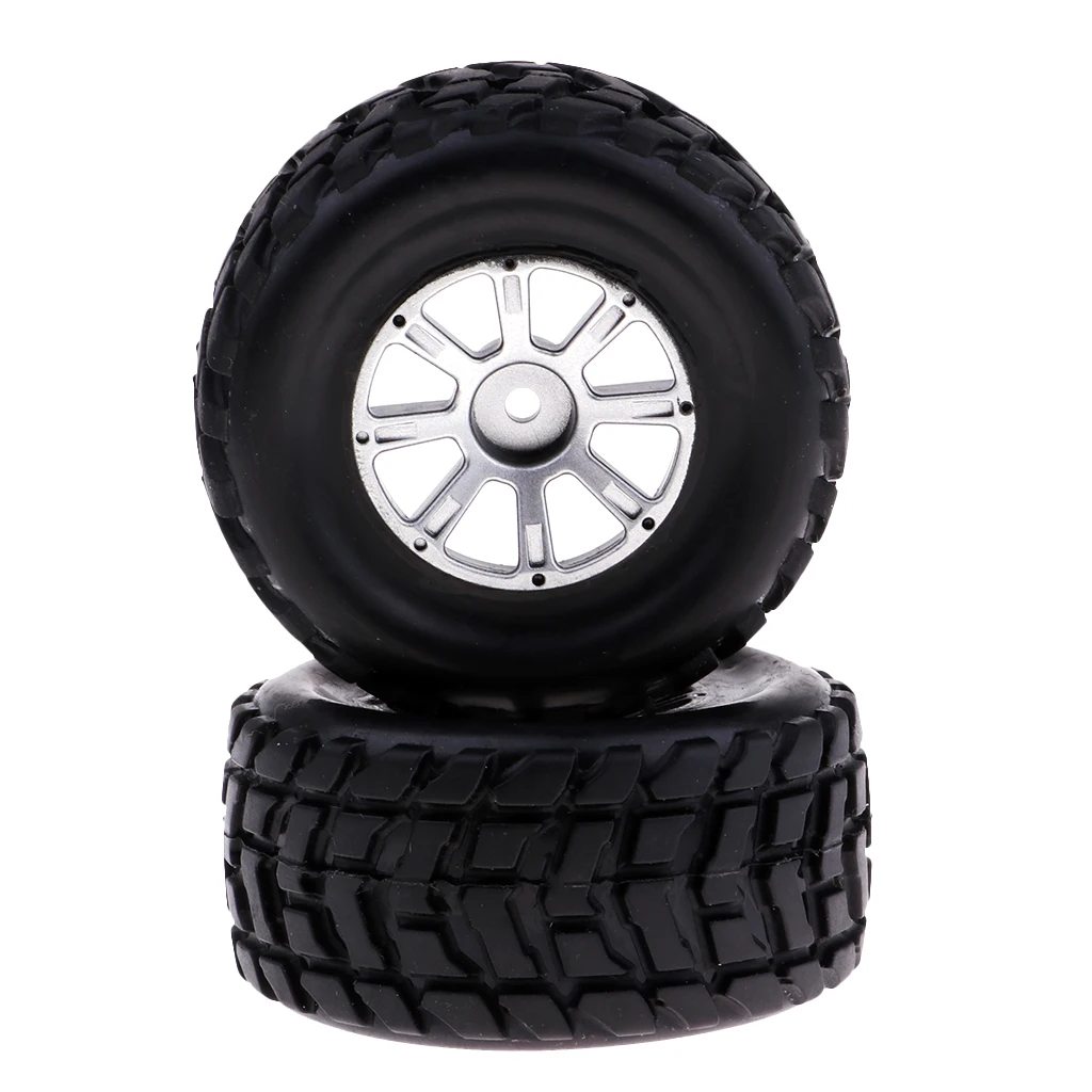 

1/18 RC Crawlers Right Rubber Tire Tyres 2Pcs A969-02 for Wltoys A969 Models