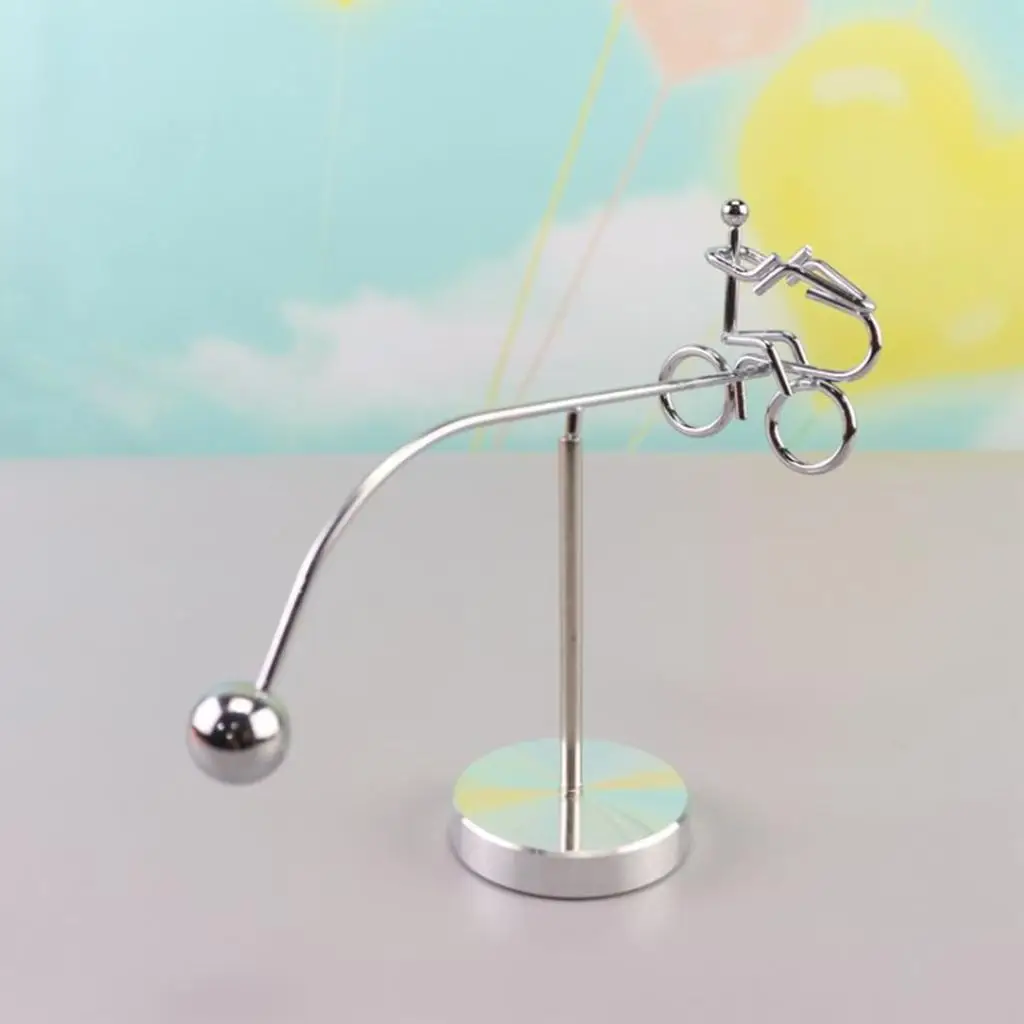 

Cycling Man Balance Toy Science Pendulum Revolving Toy Desktop
