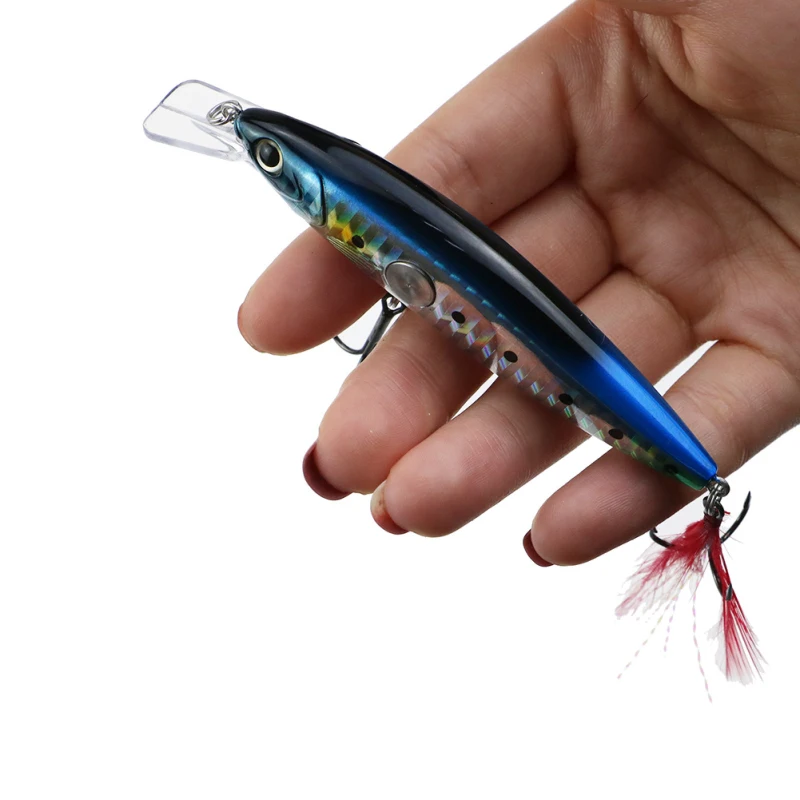 

Bomb Minnow Fishing Lure 90mm 13g Vibrating Tails for Fishing Artificial Bait for Sea Spinning Crawler Bait