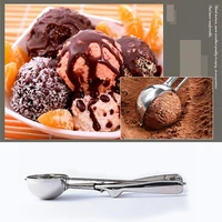 4cm5cm6cm mash 3 size spring stainless steel ice cream scoop digger fruit non stick potato cake watermelon home kitchen tools