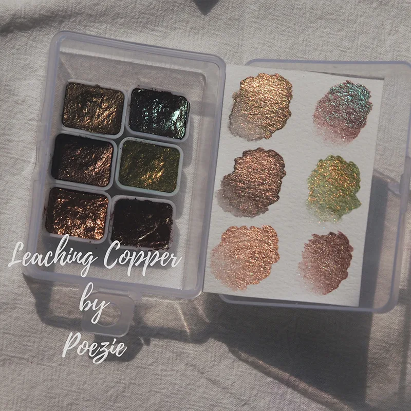 Твердый пигмент для ногтей акварель синий фиолетовый маникюрный Декор