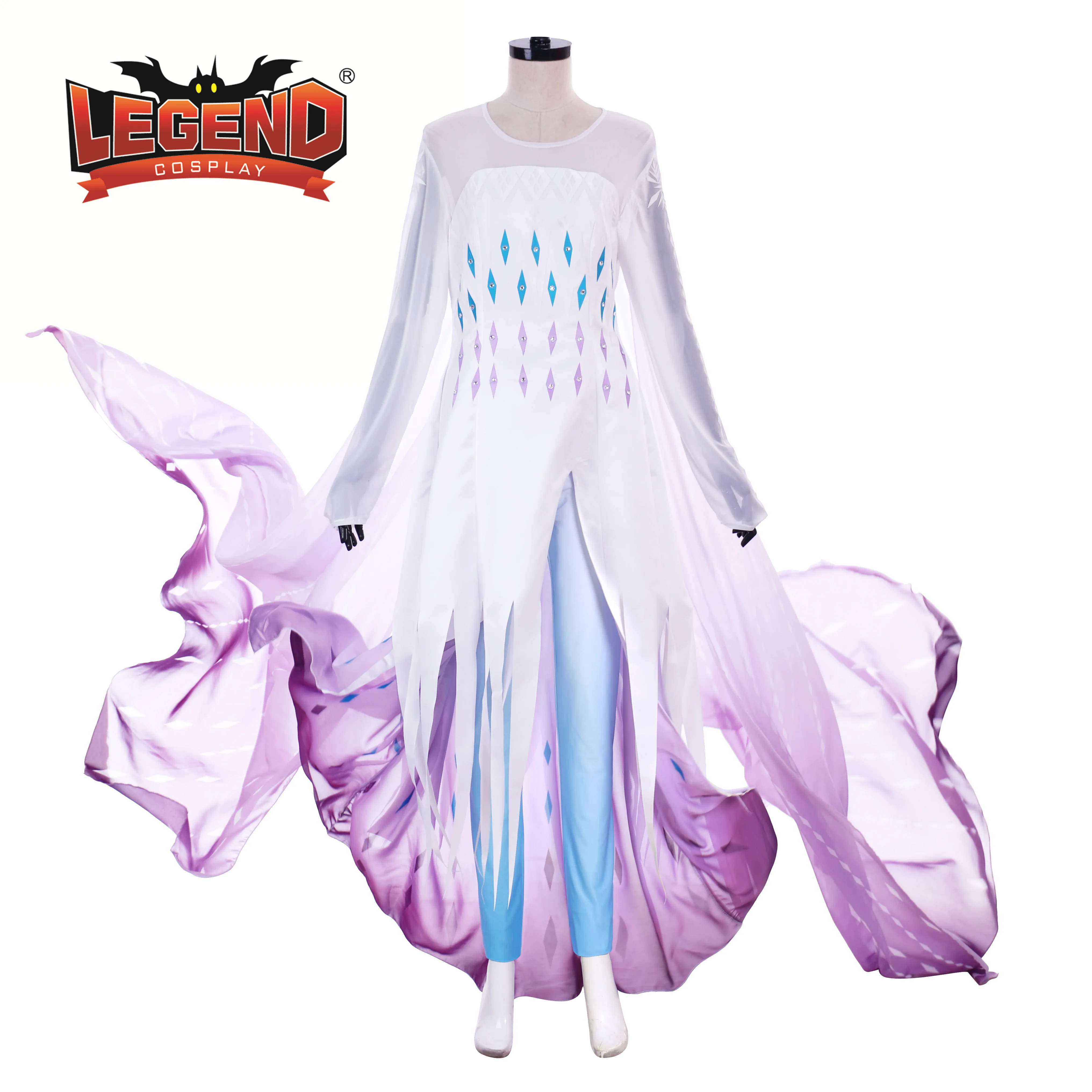 

elsa's white Dress custom made Costumes dress elsa hair down white dress adult