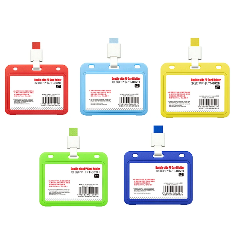 Card Holder With Rope Lanyard Work CardS Sleeve ID Badge Case Clear Bank Credit Card Holder Cover Office Supplies