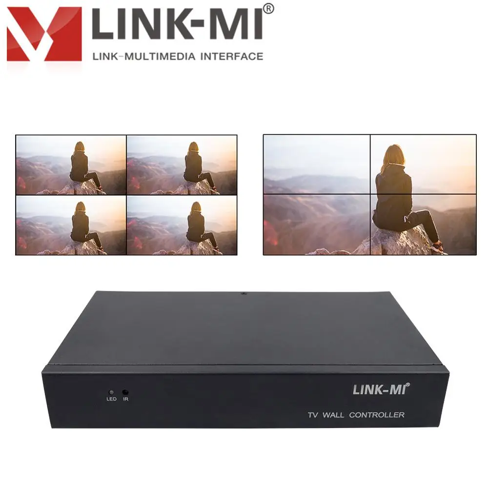 Настенный видеоконтроллер LM-TV 04 HDMI VGA AV USB процессор 2x2 комбинированный для