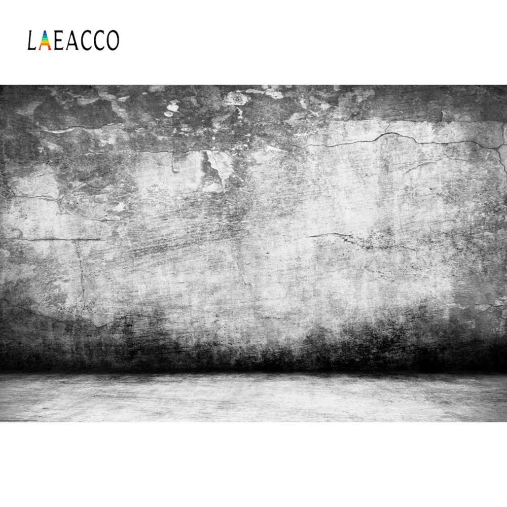 Фотофон Laeacco со старой цементной стеной и полом гранж для малышей новорожденных