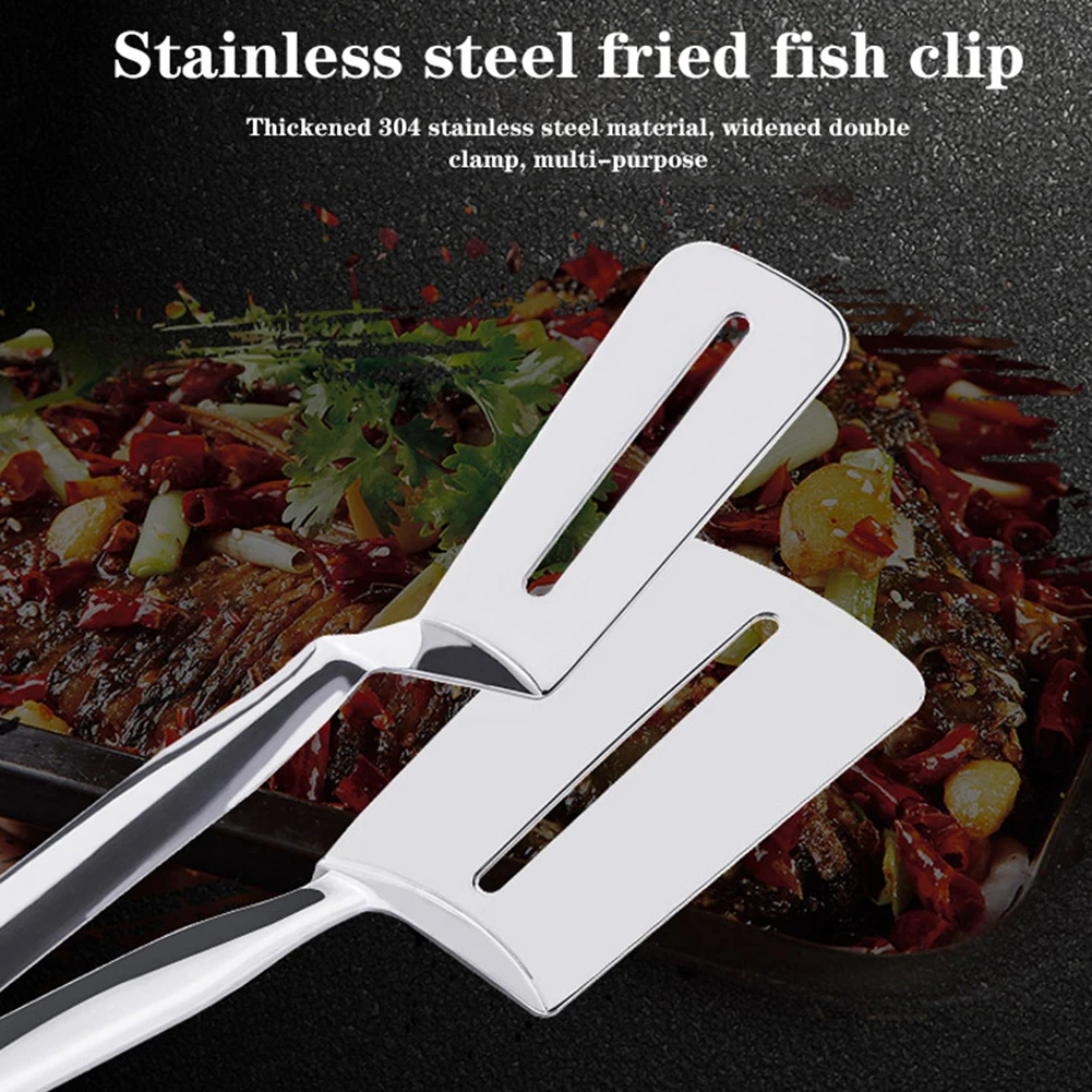 Home Pizza Steak Food Clamp BBQ Clip Grilled Fish Spatula Kitchen Cooking Tool Non-slip | Дом и сад