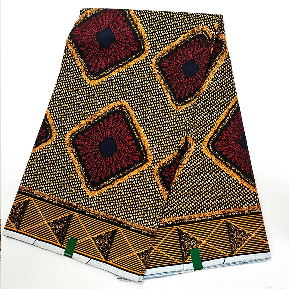 

6 Yards Mitex Wax Print/ African Fabrics Kitenge/Pagnes/Tissues Africain/ Lapa/Chitenge HSH-72