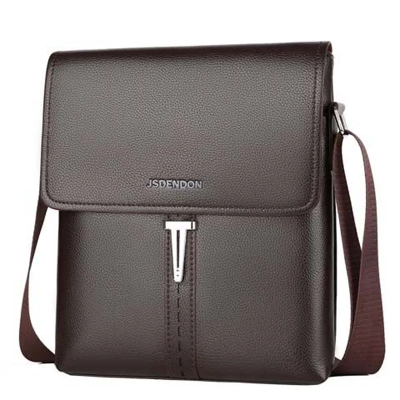 

Men's Shoulder Bag PU Material British Fashion Leisure College Style High Quality Large Capacity Multi-function Design