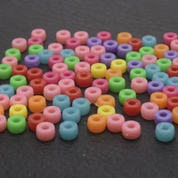 200pcs plastic acrylic cylinder beads diy accessories necklace bracelet loose beads large hole spacer beads for jewelry making
