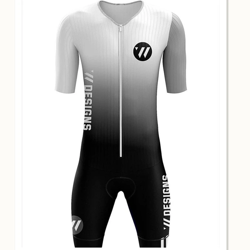 Летний Тонкий костюм для соревнований по триатлону мужчин и женщин сплошной