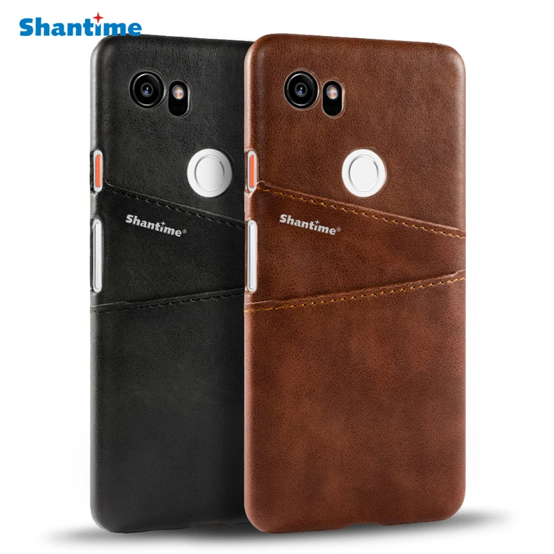 Роскошная Обложка на заднюю панель из искусственной кожи для Google Pixel 2 XL