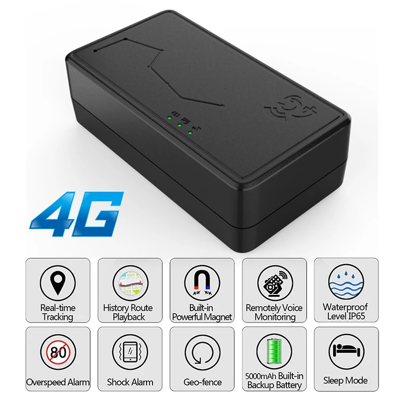 

GPS-трекер со встроенным аккумулятором, 6000 мА · ч, 4G