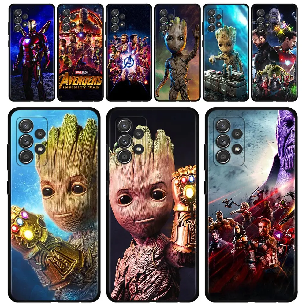 

Guardians Marvel Avengers Phone Case For Samsung Galaxy A51 A21s A12 A71 A31 A32 A02s A11 A41 A52 A72 A01 A02 A21 A7 A22 Funda